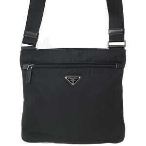 Prada Tessuto Crossbody messenger bag saffiano leather Black